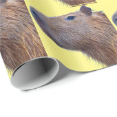 Papier Cadeau Capybara (Coin rond)