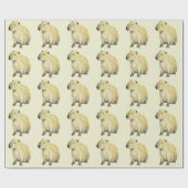 Papier Cadeau Capybara (Plat)