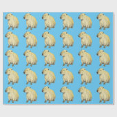 Papier Cadeau Capybara (Plat)