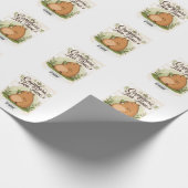 Papier Cadeau Capybara à l'heure du thé | Capybara mignon buvant (Coin)