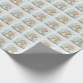 Papier Cadeau Capybara Cute Baby Pastel Motif d'aquarelle (Coin)