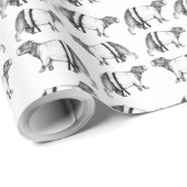 Papier Cadeau Capybara Karate (Coin rond)