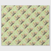 Papier Cadeau Capybara mère et bébé (Plat)
