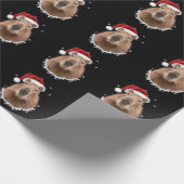 Papier Cadeau Capybara Noël drôle  (Coin)