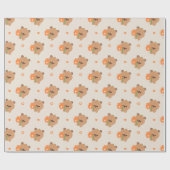 Papier Cadeau Capybara Romantique Mignon (Plat)