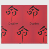 Papier Cadeau Caractère chinois Destiny (Plat)
