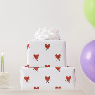 Papier Cadeau Caractère de cœurs