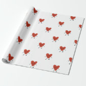 Papier Cadeau Caractère de cœurs (Déroulé)