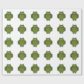 Papier Cadeau Caractère de griffonnage de bulles pour le robot (Plat)