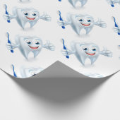 Papier Cadeau Caractère de mascotte de dent (Coin)