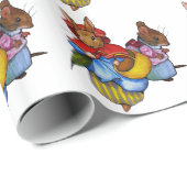 Papier Cadeau Caractères de livre de Beatrix Potter, art (Coin rond)