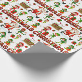 Papier Cadeau Caractères de Noël (Coin)