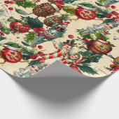 Papier Cadeau Caractères de Noël lunaires (Coin)