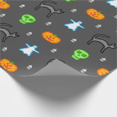Papier Cadeau Caractères d'Halloween de style mignon (Coin)