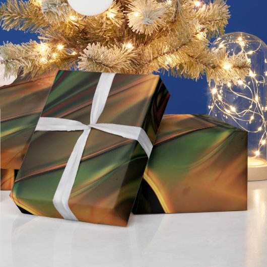 Papier Cadeau Caramel or aged woody (Vacances)