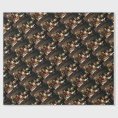 Papier Cadeau Caravaggio - dîner chez Emmaus - peinture (Plat)