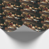 Papier Cadeau Caravaggio - dîner chez Emmaus - peinture (Coin)