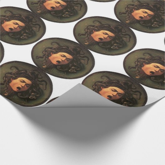 Papier Cadeau Caravaggio - méduse - illustration italienne (Coin)