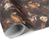 Papier Cadeau Caravaggio - nativité avec le St Francis et le St (Coin rond)