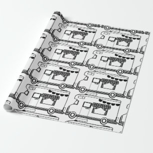 Papier Cadeau Caravane de camping RV Thunder_Cove