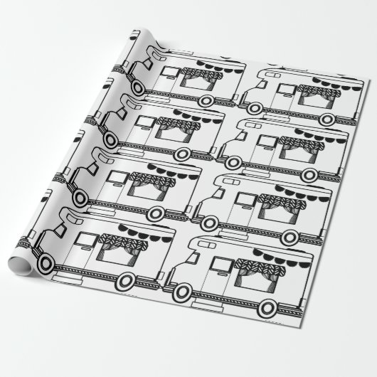 Papier Cadeau Caravane de camping RV Thunder_Cove (Déroulé)