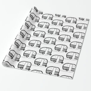 Papier Cadeau Caravane de remorque de voyage classique Thunder_C