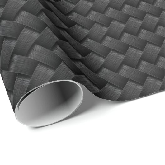 Papier Cadeau carbon fiber (Coin rond)