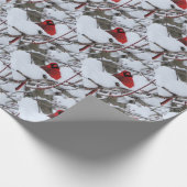 Papier Cadeau Cardinal de neige (Coin)