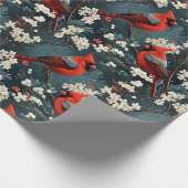 Papier Cadeau Cardinal de Noël (Coin)