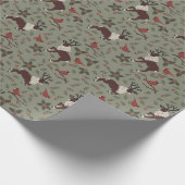 Papier Cadeau Cardinal et renne (Coin)