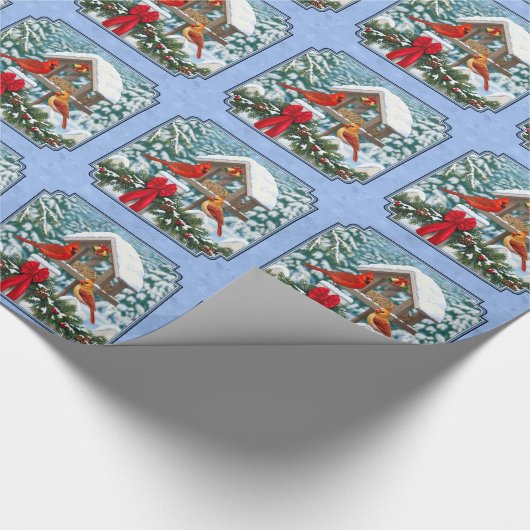 Papier Cadeau Cardinal Feast Blue (Coin)