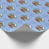 Papier Cadeau Cardinal Feast Blue (Coin)