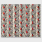 Papier Cadeau Cardinal joyeux (Plat)