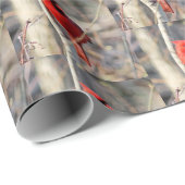 Papier Cadeau Cardinal joyeux (Coin rond)