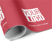 Papier Cadeau cardinal   red - custom logo  (Coin rond)