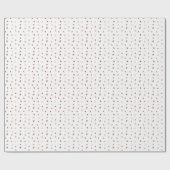 Papier Cadeau Cardinal rouge oiseau Noël (Plat)