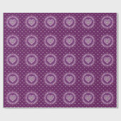 Papier Cadeau Cardinal rouge Rosace (Plat)