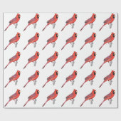 Papier Cadeau Cardinaux (Plat)