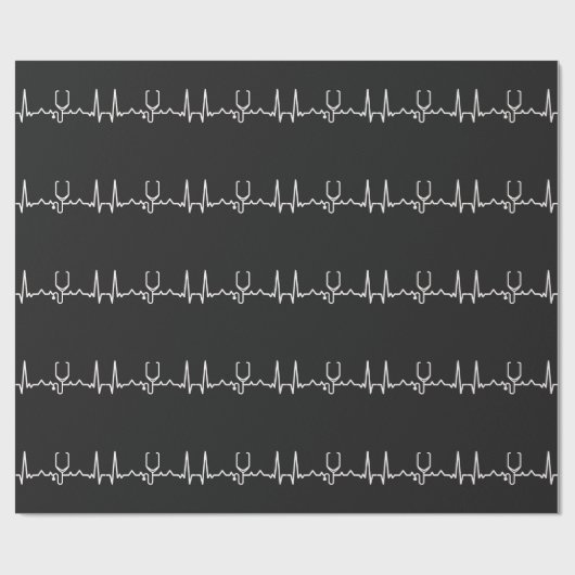 Papier Cadeau Cardiologue (Plat)