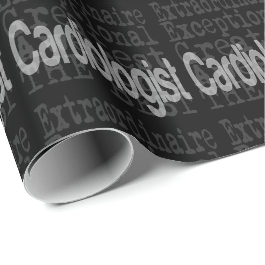 Papier Cadeau Cardiologue Extraordinaire (Coin rond)