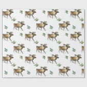 Papier Cadeau Caribou 001 Papier d'enveloppement de Molly Magdal (Plat)