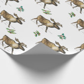 Papier Cadeau Caribou 001 Papier d'enveloppement de Molly Magdal (Coin)