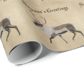 Papier Cadeau Caribou des bois (Coin rond)