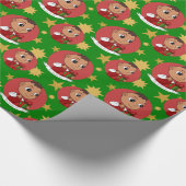 Papier Cadeau Caricature de bébé Noël mignonne Papier d'envelopp (Coin)