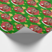 Papier Cadeau Caricature de bébé Noël mignonne Papier d'envelopp (Coin)