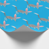 Papier Cadeau Caricature de bilby australien très heureuse (Coin)