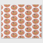 Papier Cadeau Caricature de Churro (Plat)