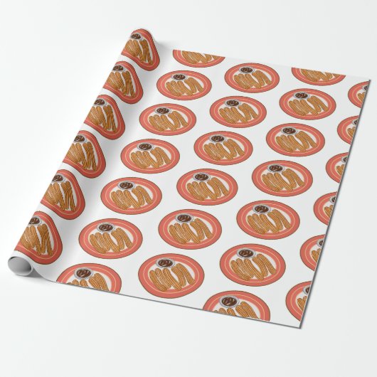 Papier Cadeau Caricature de Churro (Déroulé)