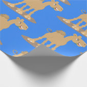 Papier Cadeau Caricature de dromadaire joyeux et souriant (Coin)