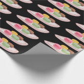 Papier Cadeau Caricature de Macaron (Coin)